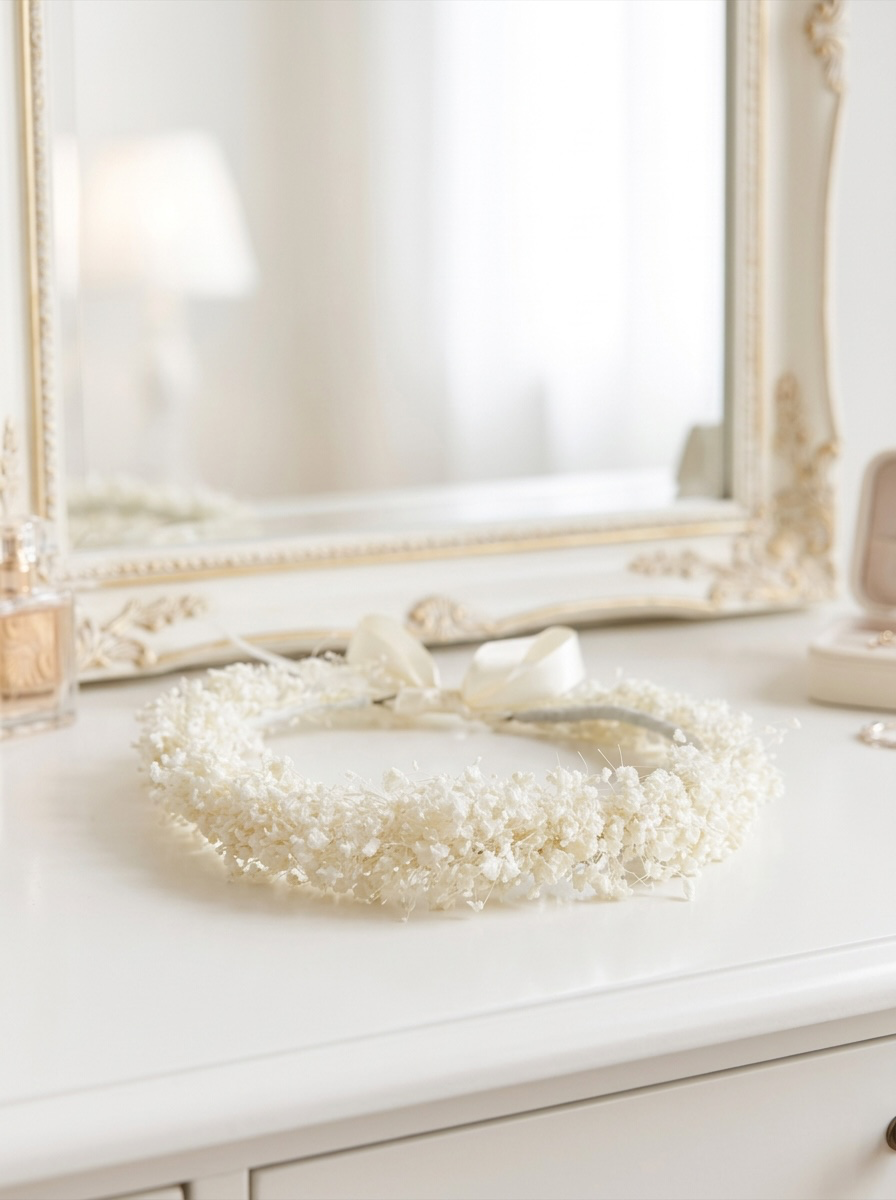 Preserved Baby’s Breath Flower Crown
