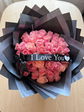 50 Luxury Pink Rose "I Love You" Bouquet