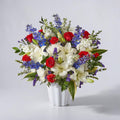 Patriotic Lily & Rose Arrangement